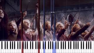 Nicholas Hooper  Dumbledores Farewell Synthesia Piano [upl. by Gomer]