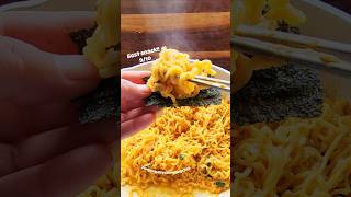 Easy Cheesy Shin ramen 🤍🐇 ramennoodles asmr foodasmr shinramen cheeseramen asmrfood easy [upl. by Elmira62]