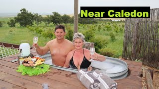 Dome glamping with hot tub near Caledon Western Cape South African farm stay Pomgratz [upl. by Ahseniuq]