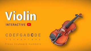 Youtube Violin  Play it with your keyboard numbers [upl. by Ecyle782]