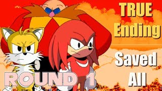 SonicExe The Spirits of Hell Round 1  True Ending  Walkthrough  Fan Game [upl. by Edyaj929]