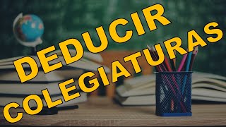 ¿CÓMO DEDUCIR GASTOS POR COLEGIATURAS [upl. by Mignon]