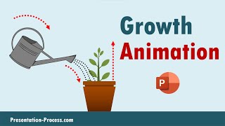 Tell a Story with Growth Animation Effect  PowerPoint Tutorial [upl. by Jobie]