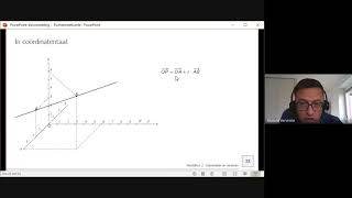 6des 6u Ruimtemeetkunde H2 rechten en vlakken parametervoorstelling van een rechte [upl. by Enner968]