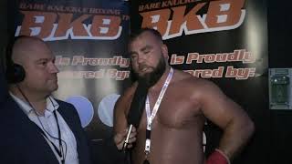 DANIEL PODMORE PRO BARE KNUCKLE BOXER POST FIGHT INTERVIEW BKB17 EXCLUSIVE [upl. by Plunkett]