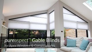 pureaspect™ Gable Blinds for Apex Windows amp Conservatories [upl. by Ybrik]