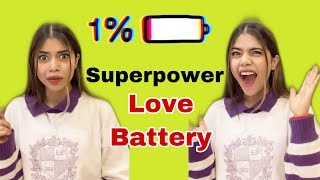 Superpower  If you get Love Battery 🔋 💔😭 PragatiVermaa TriptiVerma [upl. by Nasya241]