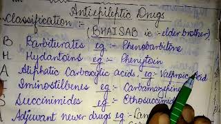 Mnemonics for Anti epileptics drugs Classification [upl. by Assirahs198]