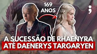 TODA A SUCESSÃO TARGARYEN DE RHAENYRA ATÉ DAENERYS em Game of Thrones [upl. by Johnstone178]