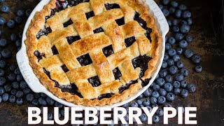 How To Make The Ultimate Blueberry Pie Recipe  Flaky Crust [upl. by Eiramait]