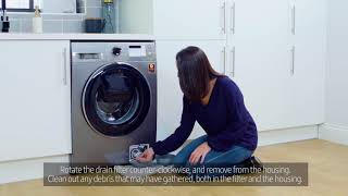 How To Clean Your Washing Machine Filter  Samsung UK [upl. by Trude]