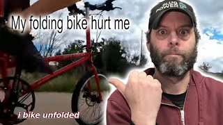 My folding bike hurt me but I’m ok [upl. by Fitz]