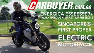 Singapores first proper electric motorcycle  2021 Energica EsseEsse9  CarBuyer Singapore [upl. by Welch242]