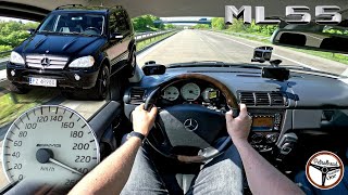 2002 Mercedes ML55 AMG 347 KM  Vmax 0100 100200 kmh Prezentacja i próba autostradowa  4K [upl. by Tiphane]