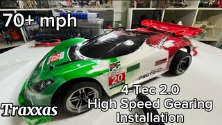 70mph High Speed Gearing Installation  Traxxas 4Tec 20 VXL traxxas rccar [upl. by Brenna]