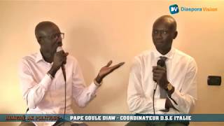 Immigré ak Politique  Pape Goulé Diaw  Coordinateur DSE Italie [upl. by Johst742]