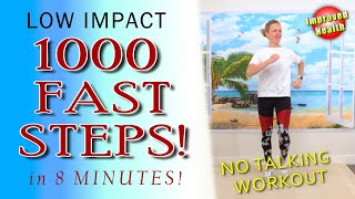 1000 Steps in 8 Minutes  Fast Walking Workout with Improved Health 💗 [upl. by Adniroc693]