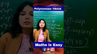 Polynomials Class 10  Class 10 Maths Polynomials Important Question shorts youtubeshorts cbse [upl. by Annonyw]