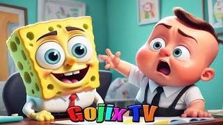 Spongebob amp Boss Baby  Nursery Rhymes amp Kids Songs [upl. by Alice]