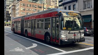 SFMTA Muni XDE60 6562 on route 7 from Main and mission [upl. by Joed]