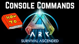 Console Commands in ARK Survival Ascended [upl. by Aihtennek761]