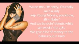 Nicki Minaj Bottoms Up Verse Lyrics [upl. by Ralip]