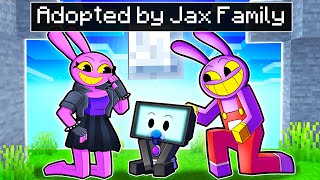 Adopted by JAX FAMILY in Minecraft [upl. by Us]