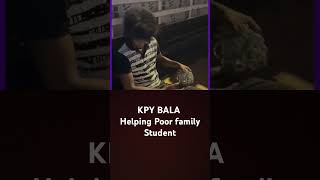 KPY Bala helping poor student tamil travel love [upl. by Kcin]