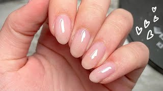 Easiest Way to Do a Gel Overlay on Natural Nails  Builder Gel 101 [upl. by Duston]