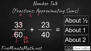 Fractions Approximating Sums 6 [upl. by Luciano]