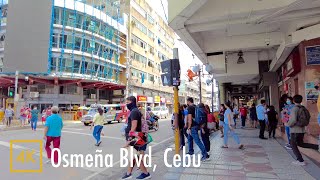 Osmeña Blvd Cebu Philippines【4K】 [upl. by Ytte]