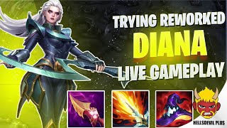 Trying Reworked Diana Shes Quite Good  Wild Rift HellsDevil Plus Gameplay [upl. by Nahsrad]