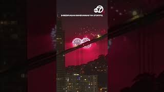 Spectacular drone footage captures SF fireworks [upl. by Andros]