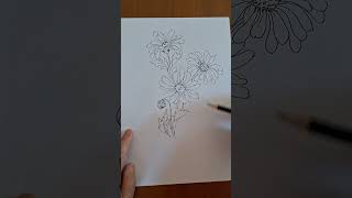 Composizione di margherite Disegno disegno diseño drawingtutorial [upl. by Braynard540]