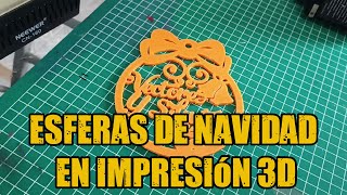 Esferas de Navidad en impresión 3D [upl. by Ayotac]