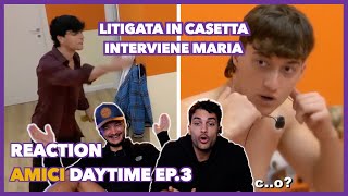 Trigno litiga duramente con tutti  Reaction Amici Daytime ep3 [upl. by Burbank]