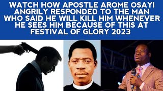 WATCH HOW APOSTLE AROME ANGRILY RESPONDED TO THE MAN WHO SAID HE WILL KILL HIM WHENEVER HE SEES HIM [upl. by Egiaf]