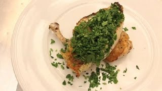 Oven HerbCrusted Chicken  NYC Cuisine [upl. by Eniak]