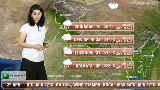 030414 Skymet Weather Report for India [upl. by Nnylram187]