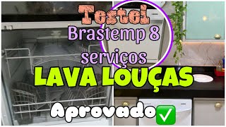 VLOG  Testando minha LAVA LOUÇAS Brastemp 8 serviços [upl. by Jeroma]