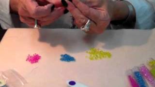 How to create a spiral weave beaded necklace Part 1 [upl. by Kries]