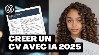 Créer un CV avec lIA en 2025 [upl. by Convery]