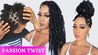 🔥How To EASY PASSION TWIST Using Rubber Band Method Step By Step  Beginner Friendly  Tupo1 [upl. by Weissberg76]