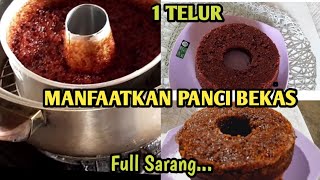 1 Telur❗️Pake panci bekas‼️RESEP BOLU KARAMEL SARANG SEMUT 1 TELUR‼️Anti gagal [upl. by Hniht]