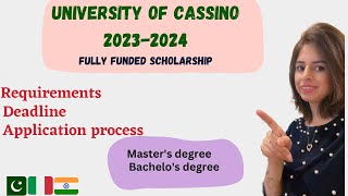 UNIVERSITY OF CASSINO Requirements Deadline Application Process 20232024 [upl. by Llirrem53]