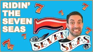 Ridin the SEVEN SEAS✦ Mulitplier Slot Machines ✦ Live Play Fun [upl. by Nylemaj]