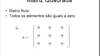 Matrizes  Aula 03  Matriz Quadrada [upl. by Yenohtna]