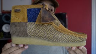 Bodega x Clarks quotHeritage Patchworkquot Wallabee Review  Sizing  On Feet [upl. by Trumann]