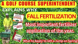 MOST IMPORTANT FERTILIZER APPLICATION OF THE YEAR for your yard [upl. by Arekahs]