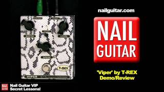 Guitar Pedal Demo Viper TRex Tremolo Stomp Box Cool Retro Hendrix Vibe [upl. by Eeslehc]